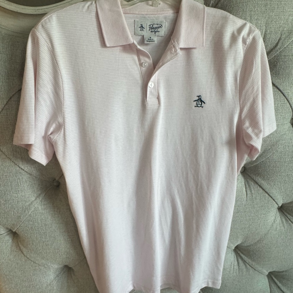 Original Penguin Pink Polo Shirt Classic Style